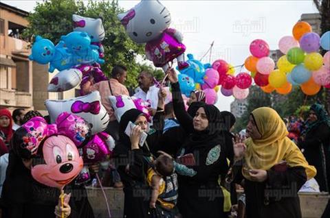 صلاة عيد الأضحى من مسجد عمرو بن العاص - تصوير: إبراهيم عزت